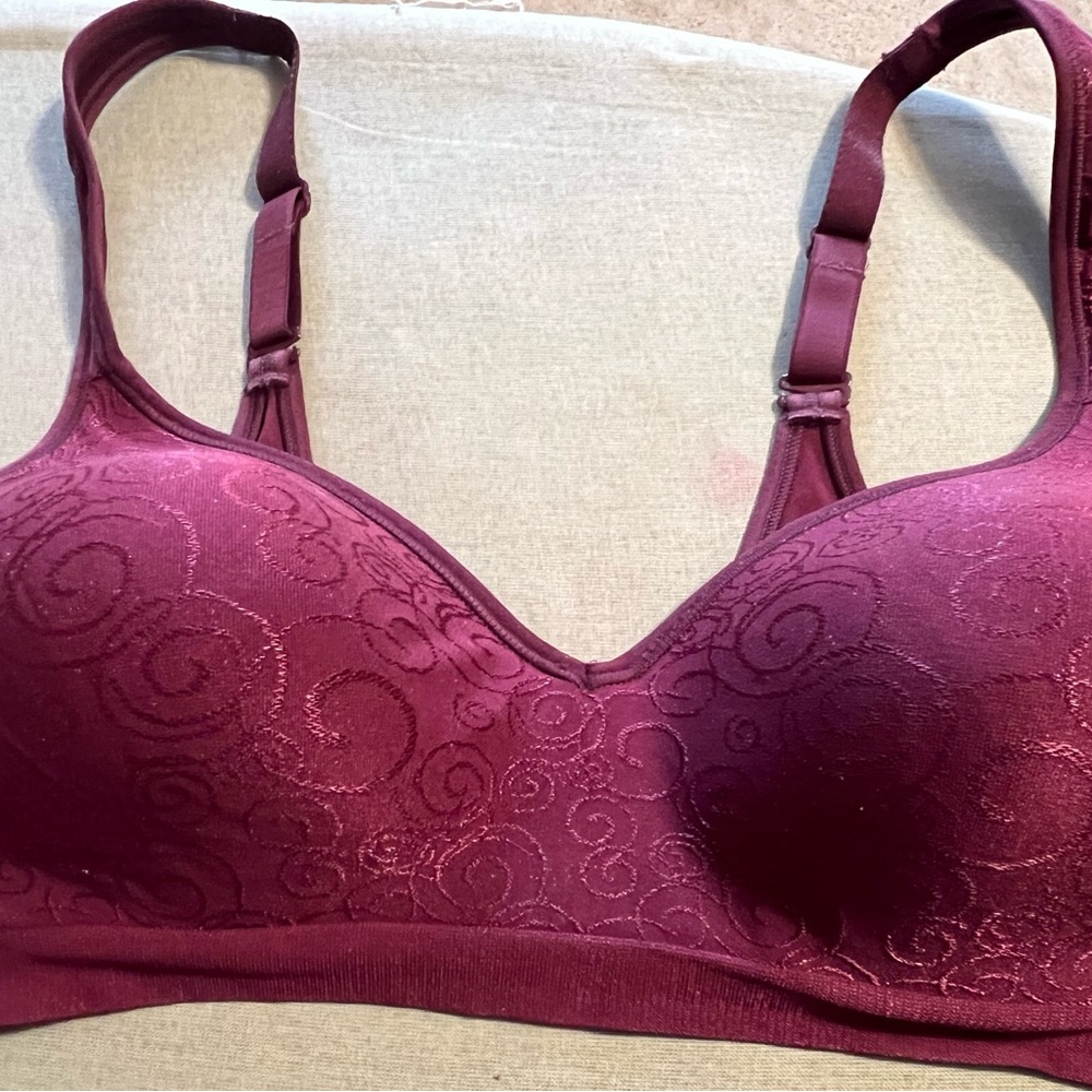 Elegant Women's Burgundy Bra